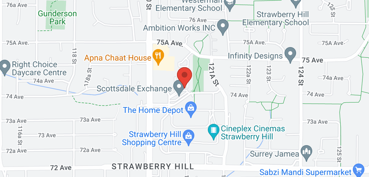 map of 34 12110 75A AVENUE